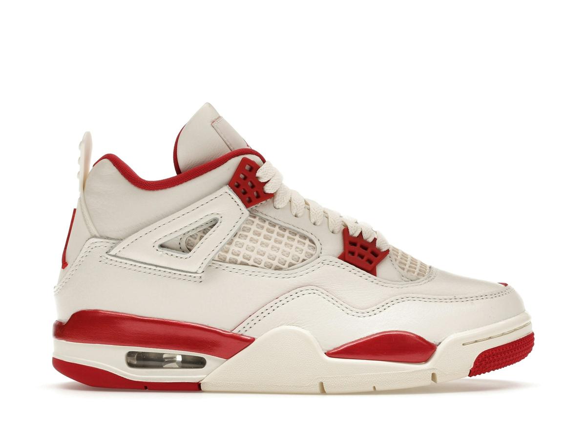 Jordan 4 Retro Valentine's Day Pale Ivory Sierra Red Women's HV0823-108 - savito