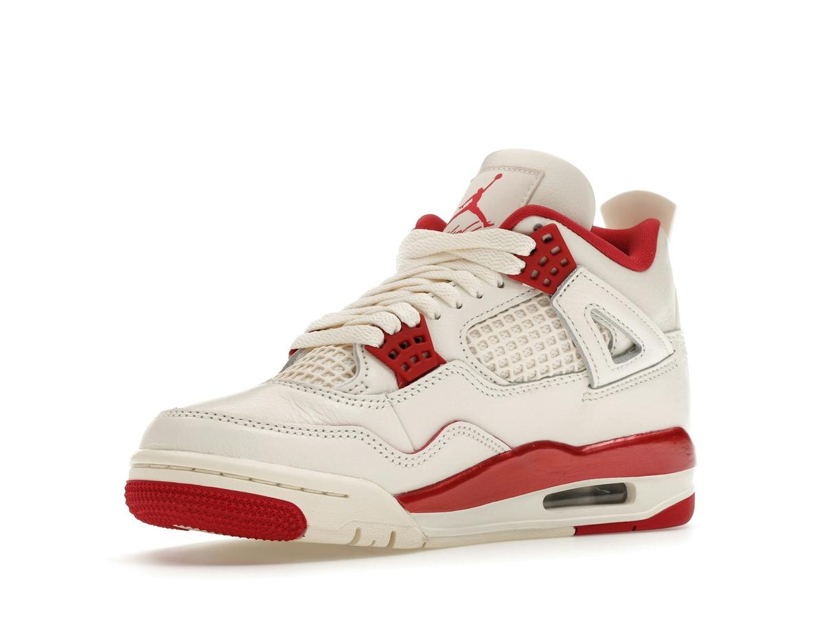 Jordan 4 Retro Valentine's Day Pale Ivory Sierra Red Women's HV0823-108 - savito