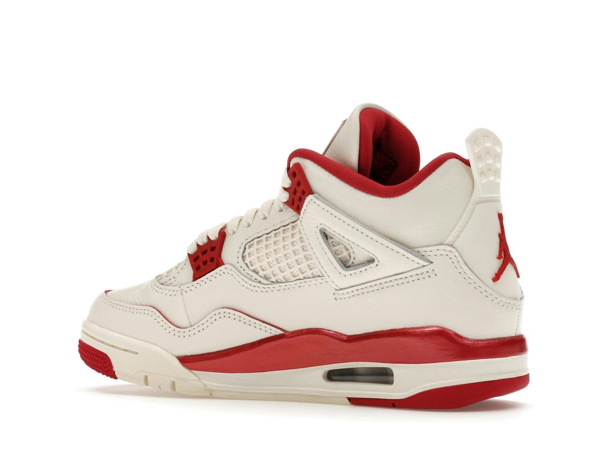Jordan 4 Retro Valentine's Day Pale Ivory Sierra Red Women's HV0823-108 - savito