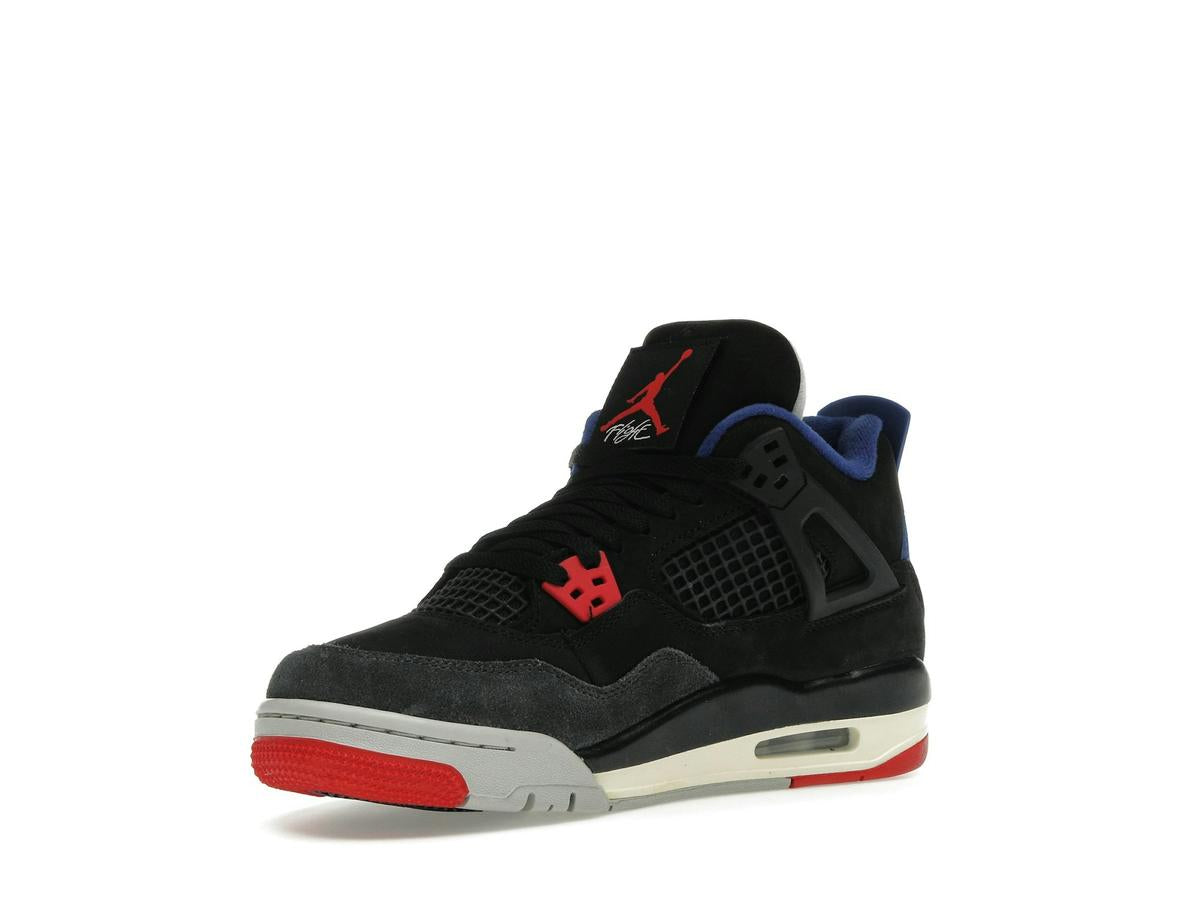 Jordan 4 Retro Rare Air (GS) Black Fire Red Deep Royal Blue IB4171-003 - savito