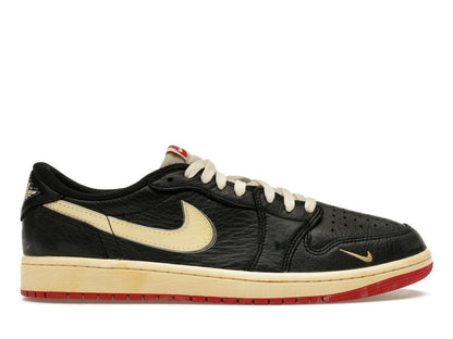 Jordan 1 Retro Low OG Nigel Sylvester Better With Time Black/Muslin/Varsity Red IB8958-001 - savito