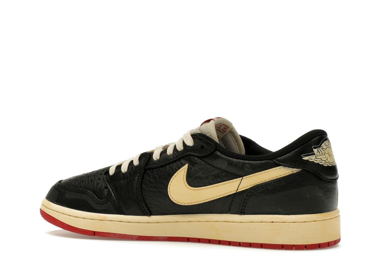 Jordan 1 Retro Low OG Nigel Sylvester Better With Time Black/Muslin/Varsity Red IB8958-001 - savito