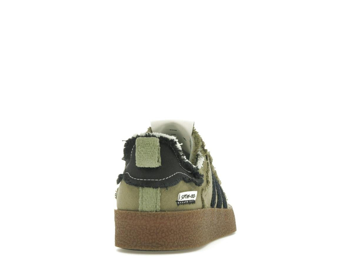adidas Campus 80s Song for the Mute Focus Olive Core Black Acid Yellow Sneakers - savito