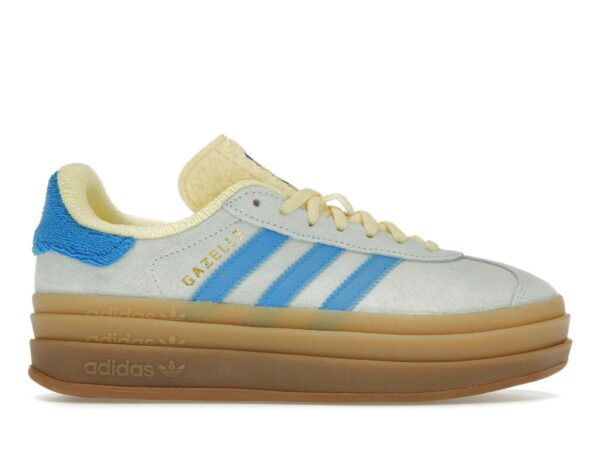 adidas Gazelle Bold Platform Almost Blue Yellow Women's IE0430 - savito