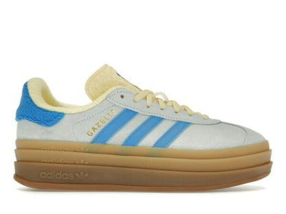 adidas Gazelle Bold Platform Almost Blue Yellow Women's IE0430 - savito