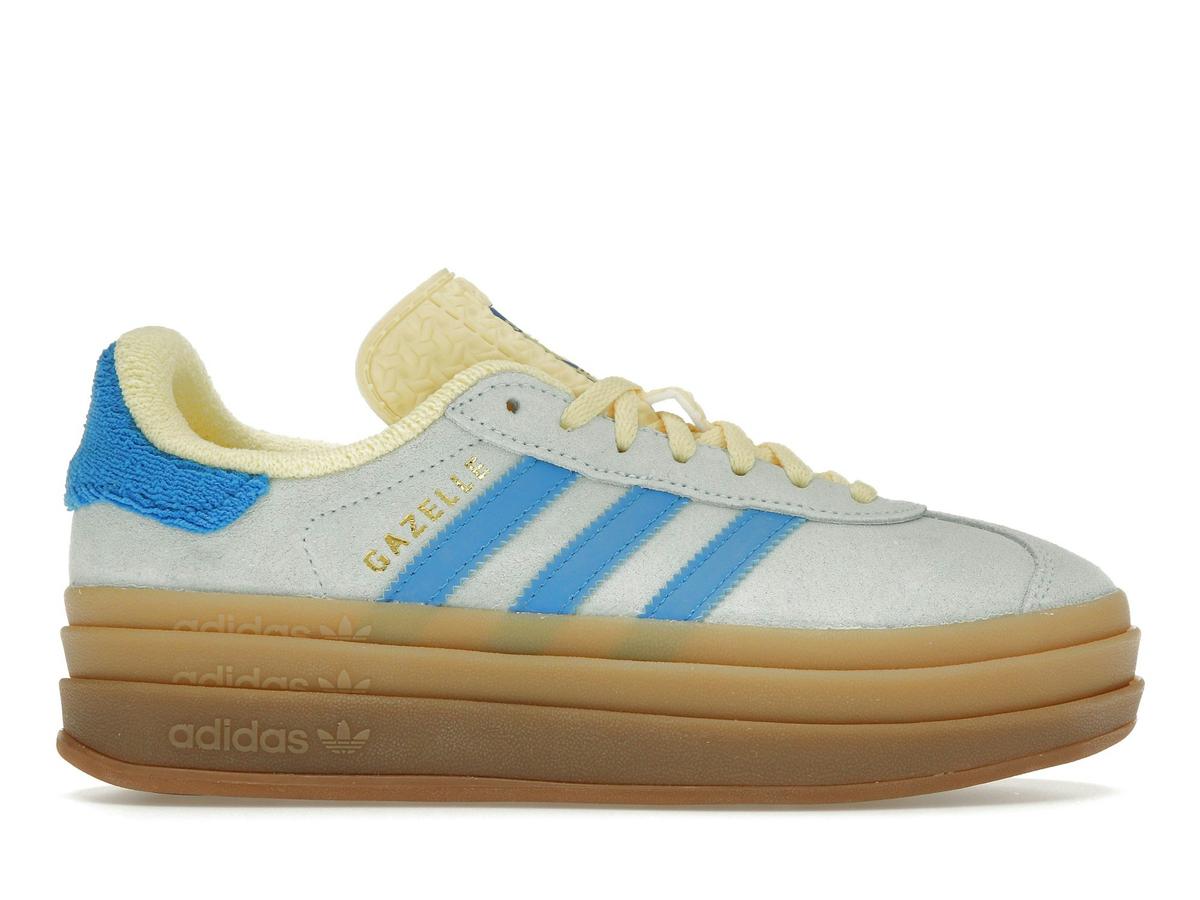 adidas Gazelle Bold Platform Almost Blue Yellow Women's IE0430 - savito