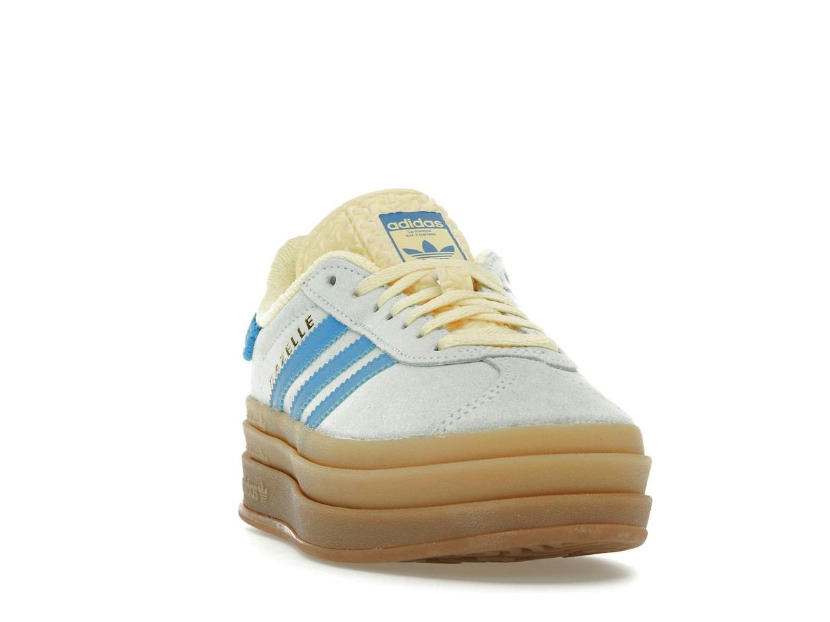 adidas Gazelle Bold Platform Almost Blue Yellow Women's IE0430 - savito