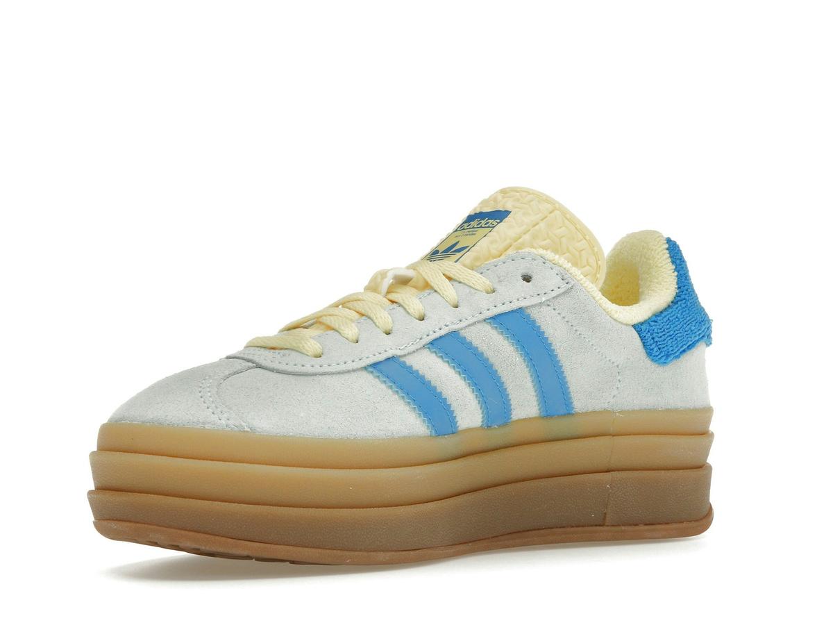 adidas Gazelle Bold Platform Almost Blue Yellow Women's IE0430 - savito