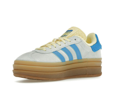 adidas Gazelle Bold Platform Almost Blue Yellow Women's IE0430 - savito