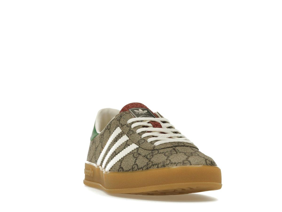 Adidas x Gucci Gazelle Beige GG Monogram Sneakers IE2262 - savito
