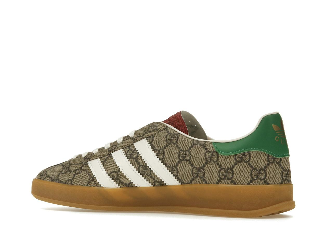 Adidas x Gucci Gazelle Beige GG Monogram Sneakers IE2262 - savito