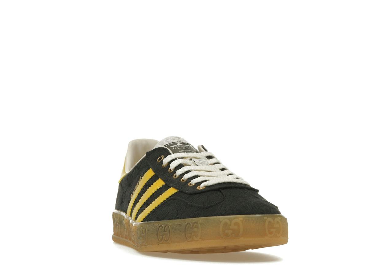 adidas x Gucci Gazelle Black GG Monogram Sneakers IE2264 - savito