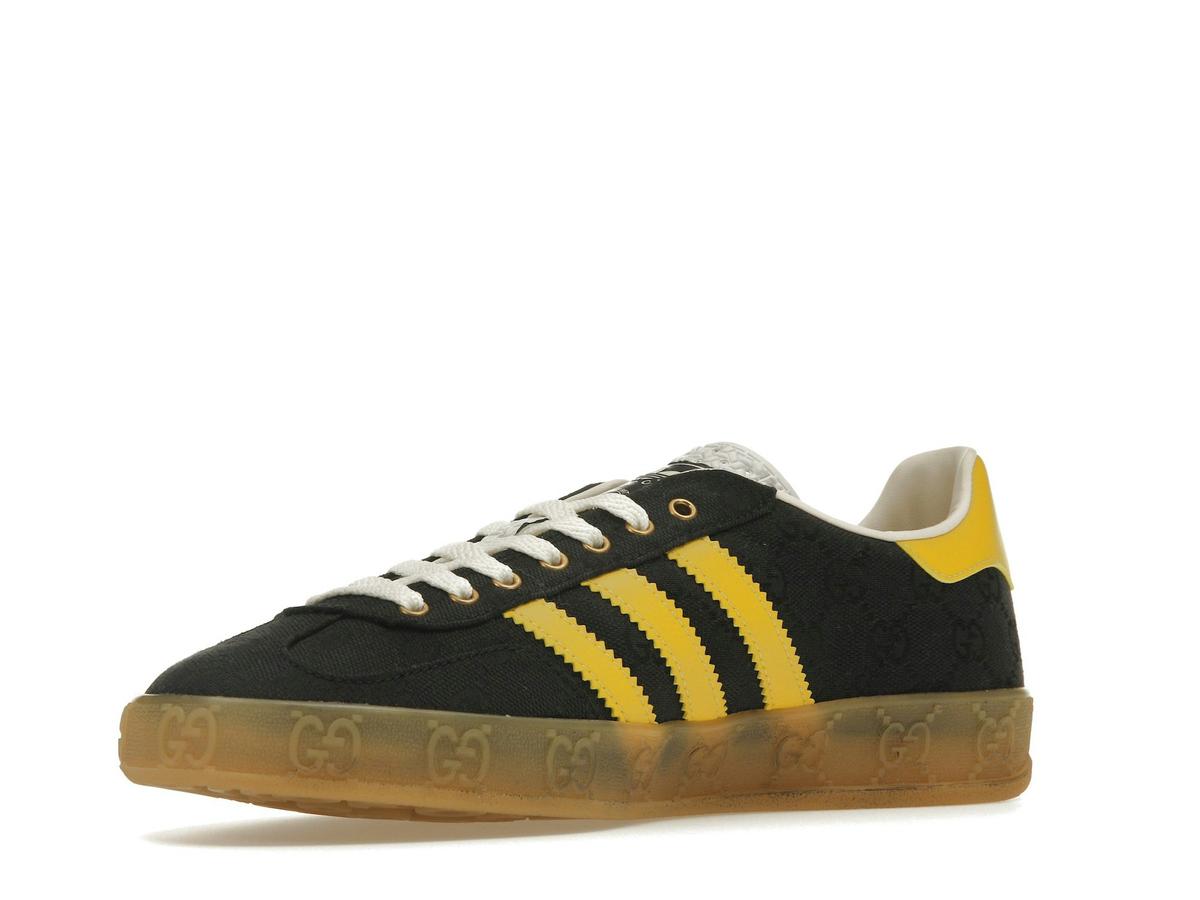 adidas x Gucci Gazelle Black GG Monogram Sneakers IE2264 - savito