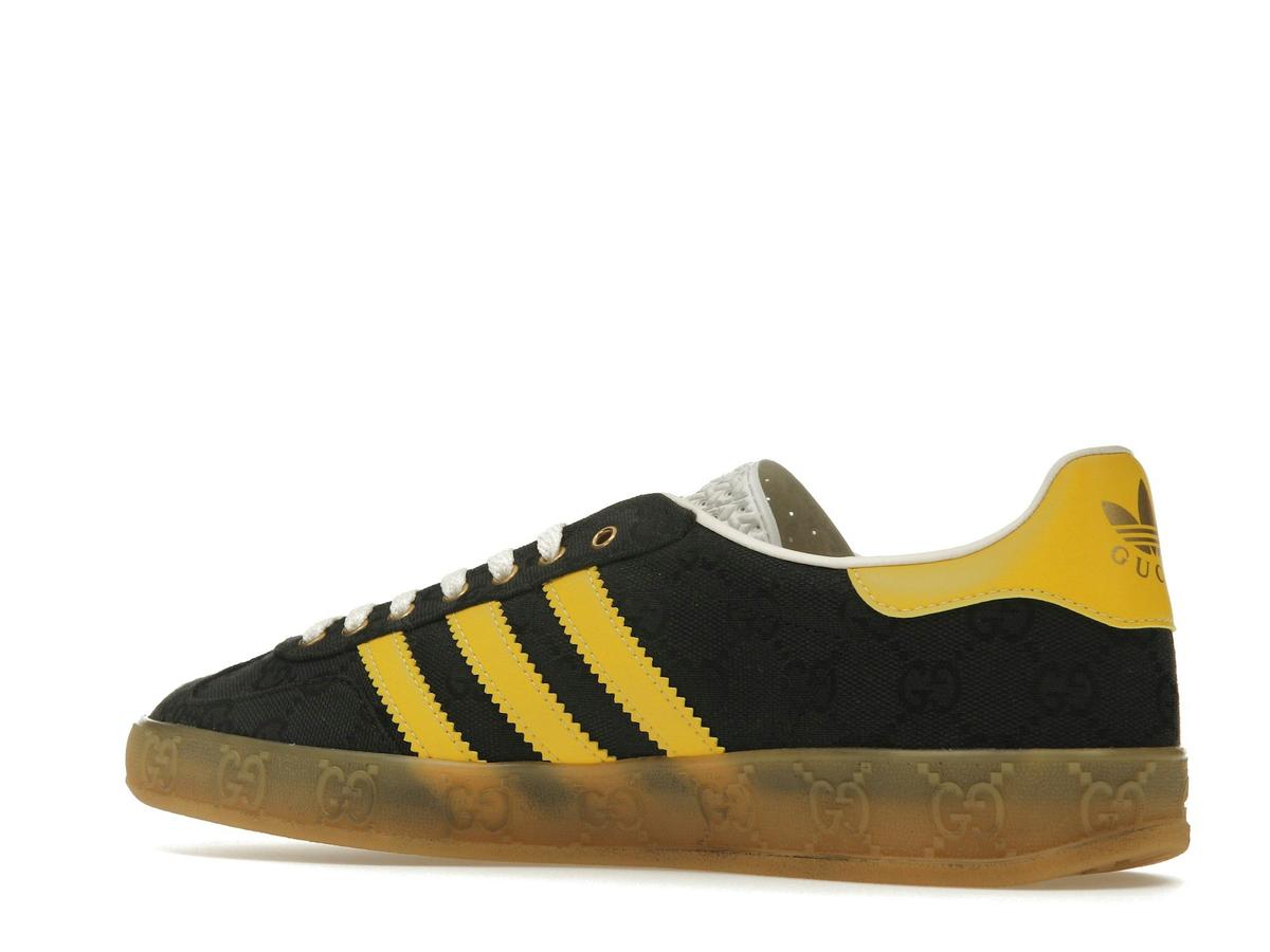 adidas x Gucci Gazelle Black GG Monogram Sneakers IE2264 - savito