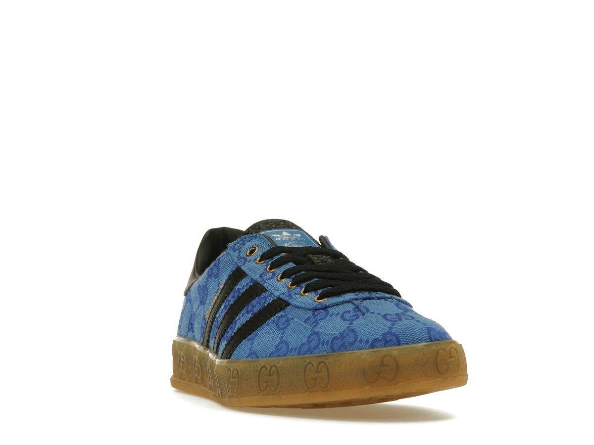 adidas x Gucci Gazelle Blue GG Monogram Sneakers IE2265 - savito