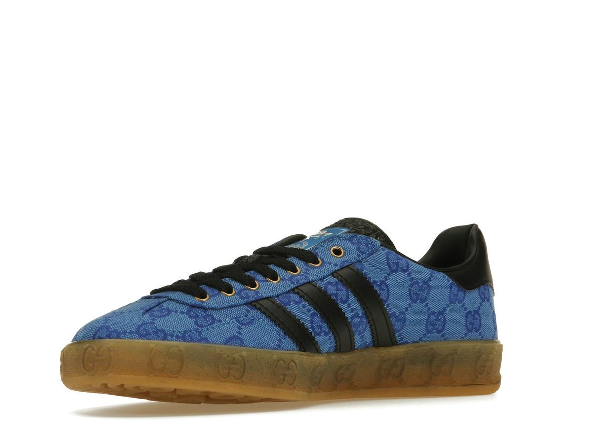 adidas x Gucci Gazelle Blue GG Monogram Sneakers IE2265 - savito