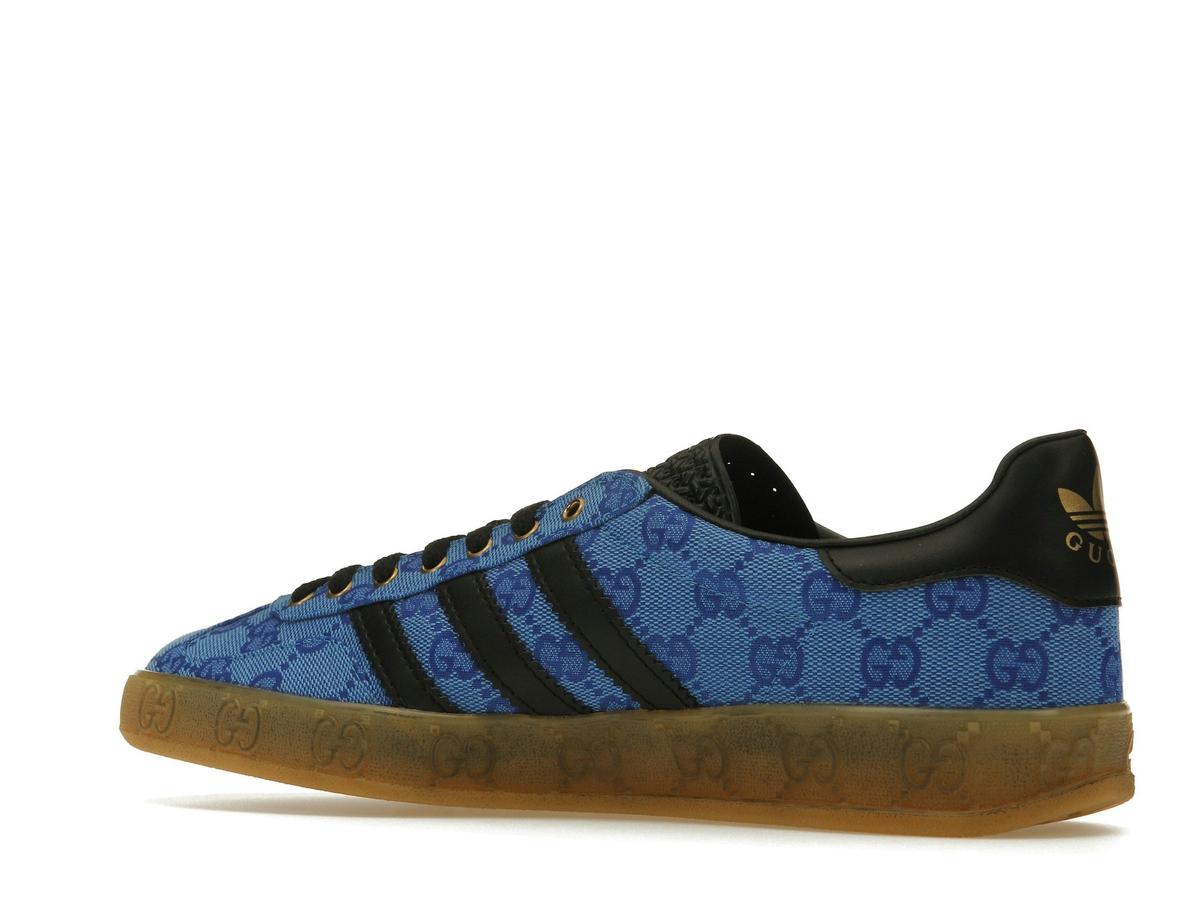adidas x Gucci Gazelle Blue GG Monogram Sneakers IE2265 - savito