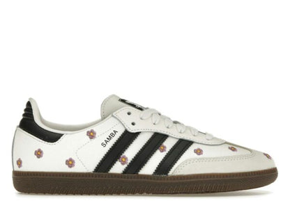 adidas Samba Women's Light Purple Floral White Sneakers IF4398 - savito