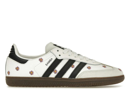 adidas Samba Women's Light Purple Floral White Sneakers IF4398 - savito