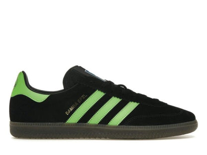 adidas Samba Deco SPZL Core Black Lucid Lime IF5738 - savito