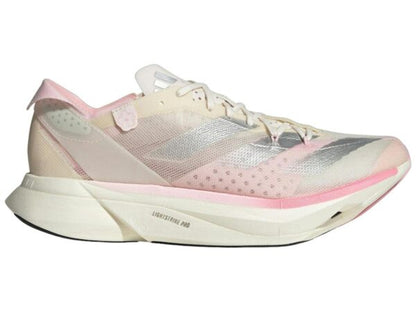 adidas Adizero Adios Pro 3 Chalk White Silver Metallic Clear Pink - savito