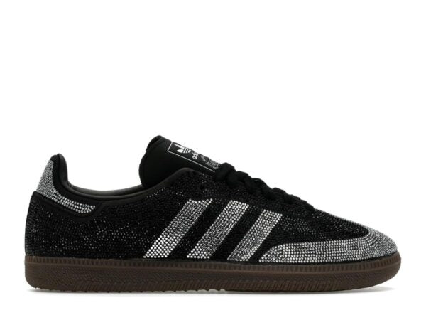adidas Samba OG Rhinestone Black Silver Women's IH9052 - savito