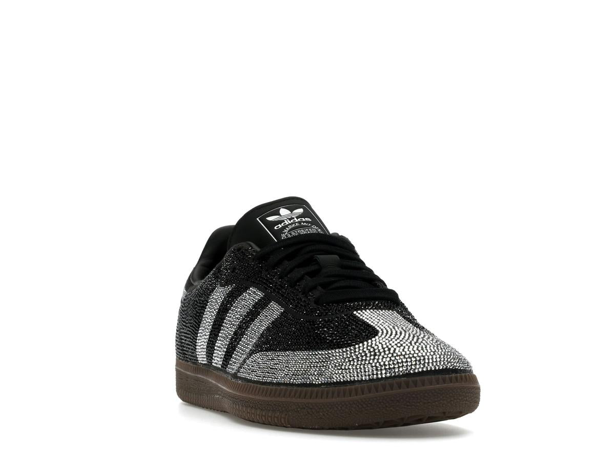 adidas Samba OG Rhinestone Black Silver Women's IH9052 - savito