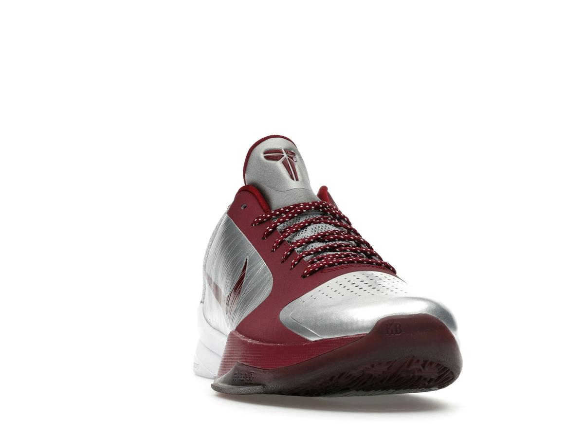 Nike Kobe 5 Protro Lower Merion Aces Away 2026 Metallic Silver Team Red White - savito