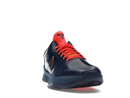 Nike Kobe 5 Protro Caitlin Clark Indiana Fever Midnight Navy Bright Crimson University Gold Basketball Shoes - savito
