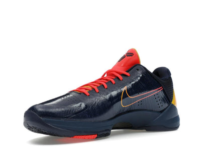 Nike Kobe 5 Protro Caitlin Clark Indiana Fever Midnight Navy Bright Crimson University Gold Basketball Shoes - savito