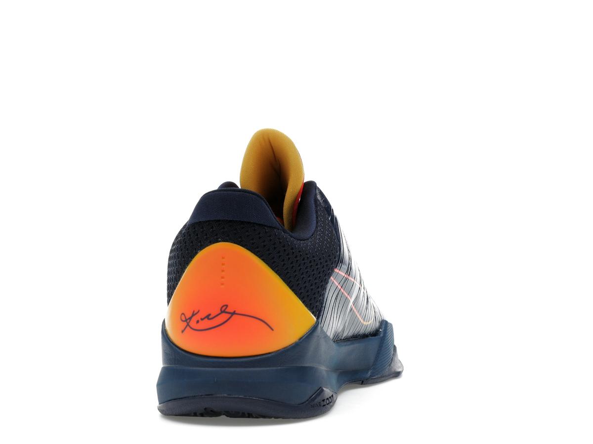 Nike Kobe 5 Protro Caitlin Clark Indiana Fever Midnight Navy Bright Crimson University Gold Basketball Shoes - savito