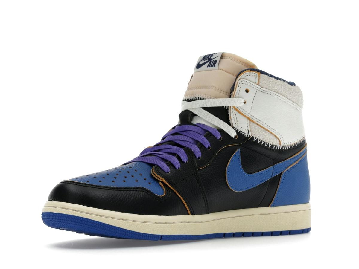 Jordan 1 Retro High OG SP Fragment x Union LA Sport Royal Black Navy Sail IO7847-001 - savito
