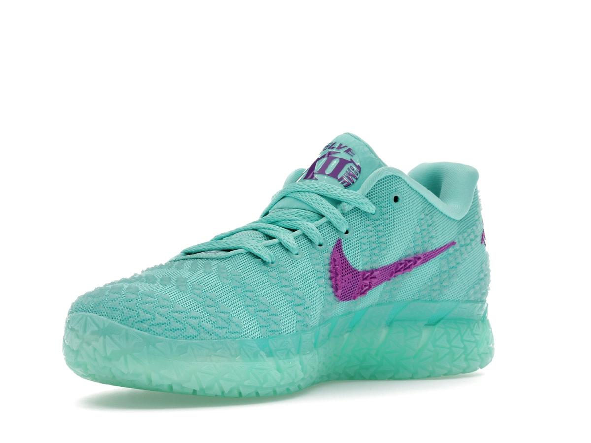Nike Ja 3 Twelve Time IQ6755-300 Bleached Turquoise Safety Orange Vivid Purple - savito