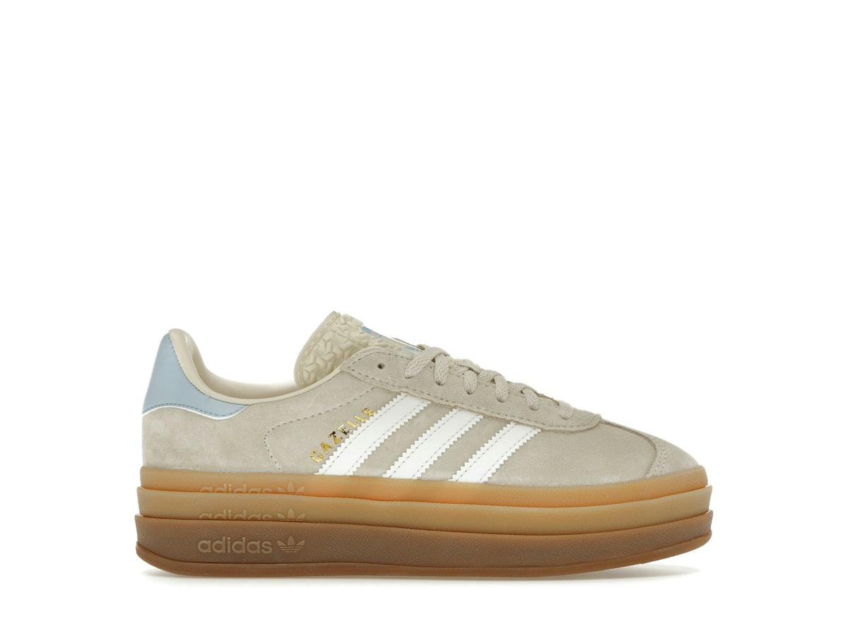 adidas Gazelle Bold Wonder White Clear Sky Kids Sneakers JH5540 - savito