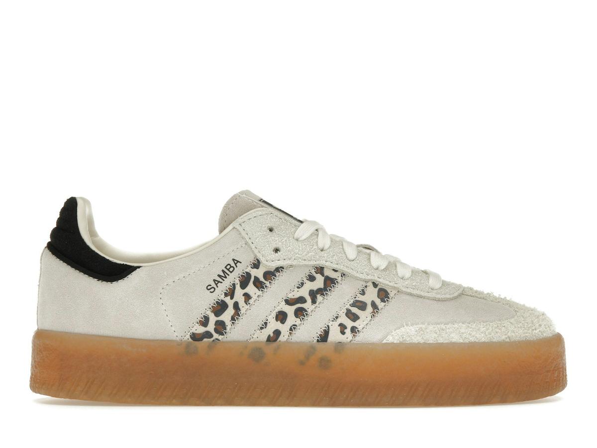adidas Sambae Leopard Off White Women's Sneakers JI4226 - savito