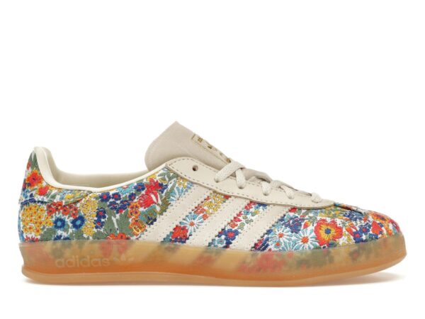 adidas Women's Gazelle Indoor Liberty London Floral Embroidery Off-White - savito