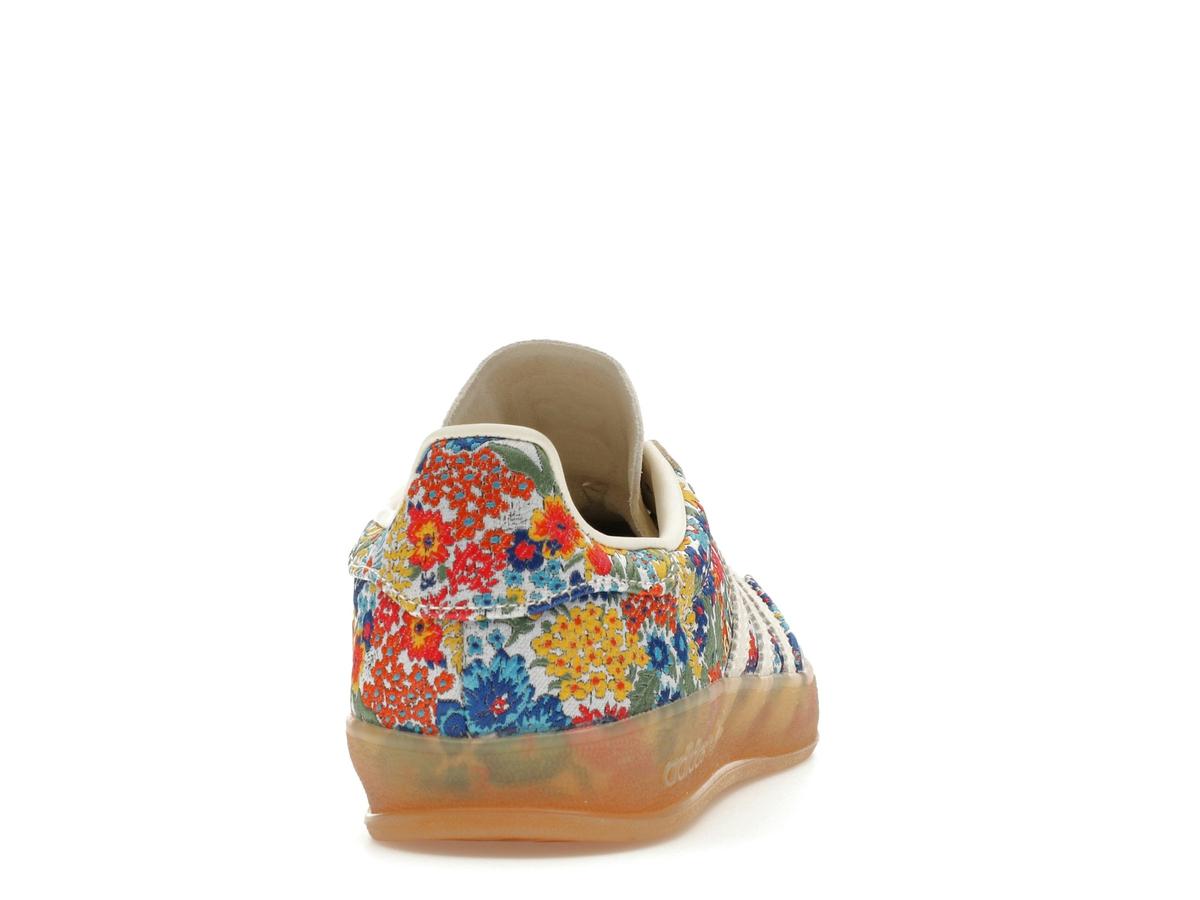 adidas Women's Gazelle Indoor Liberty London Floral Embroidery Off-White - savito