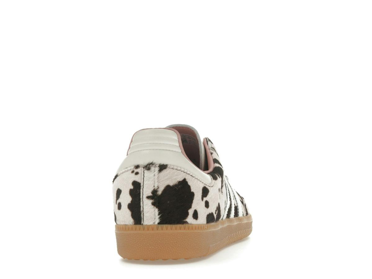adidas Samba OG Cow Print Women's Dark Brown Off White Gum 3 Sneakers - savito