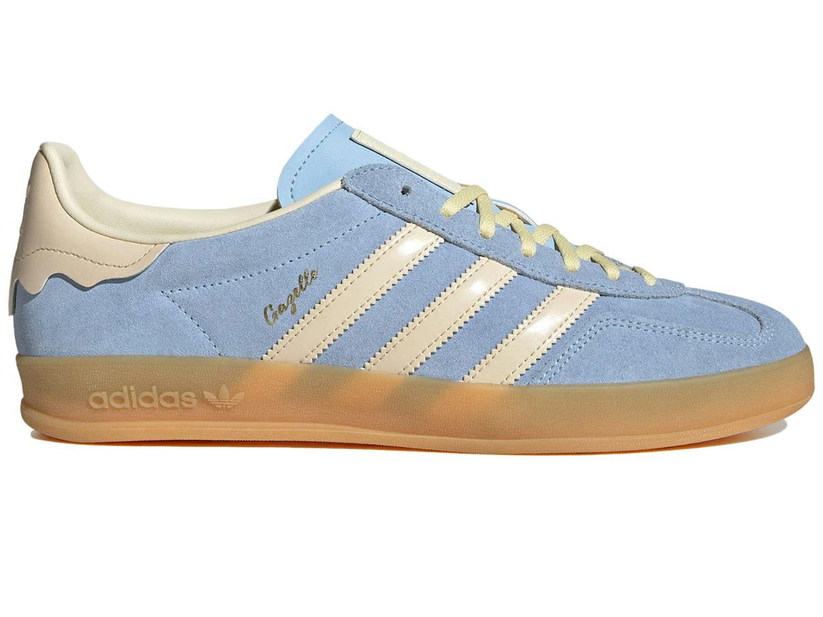 Adidas Gazelle Indoor Light Blue Off White Yellow Gum JR8029 - savito