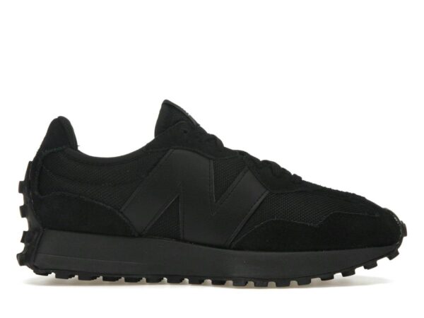 New Balance 327 Black White Tongue Logo MS327CTB - savito