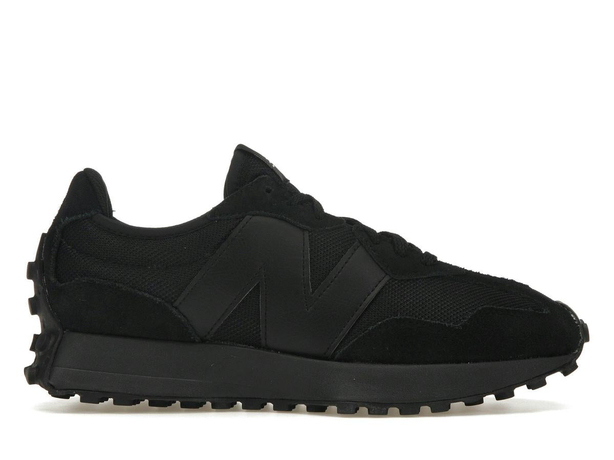 New Balance 327 Black White Tongue Logo MS327CTB - savito