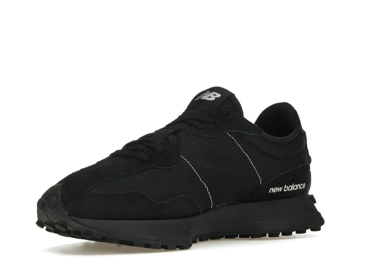 New Balance 327 Black White Tongue Logo MS327CTB - savito