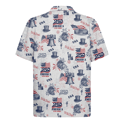 America 250 Years Of Freedom Hawaiian Shirt