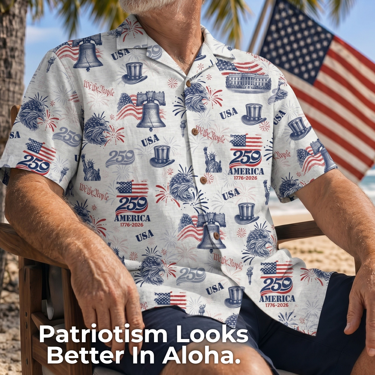 America 250 Years Of Freedom Hawaiian Shirt