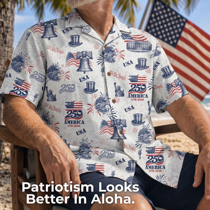 America 250 Years Of Freedom Hawaiian Shirt