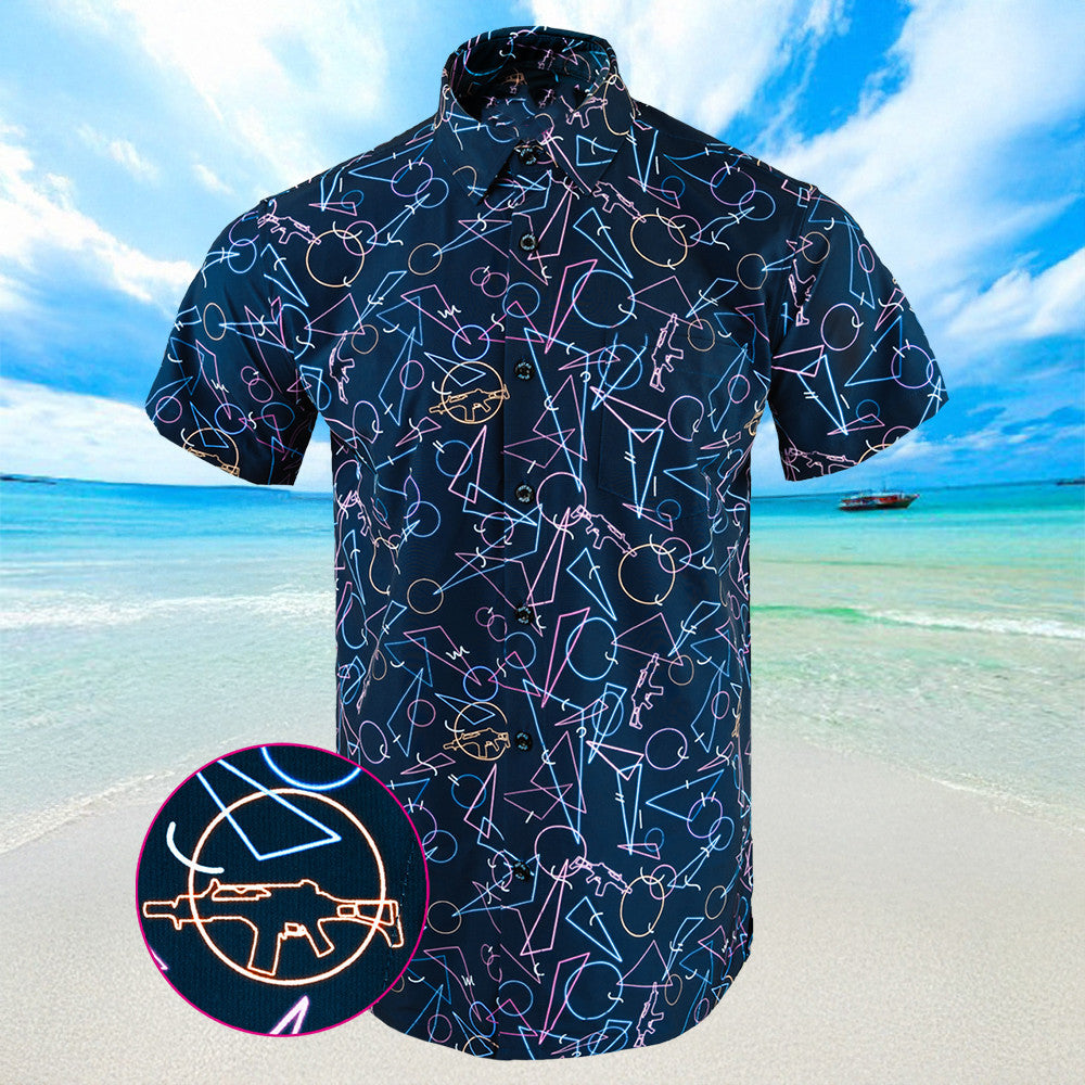 Highscore Hawaiian Shirt Summer Button Up Shirts For Men Gifts For Boyfriend