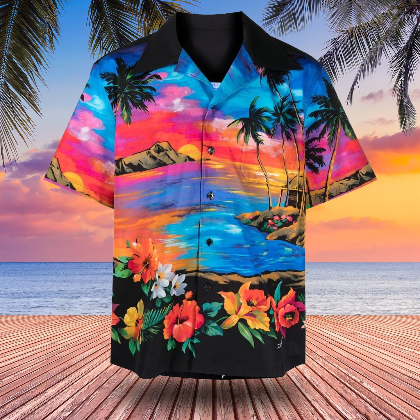 Luke Bryan Hawaiian Shirt American Idol Sunset Luke Bryan Shirt On American Idol Tonight