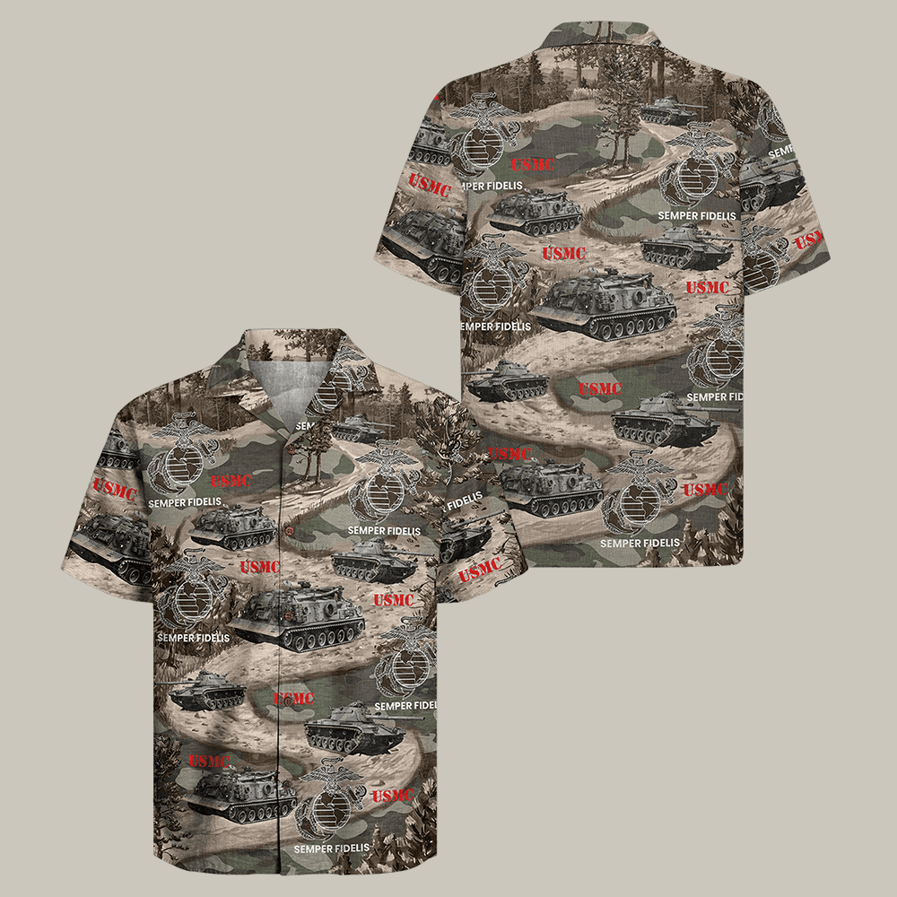 US Marine Corps 250th Years Of Service Hawaiian Shirt Marine Corps Birthday Gift