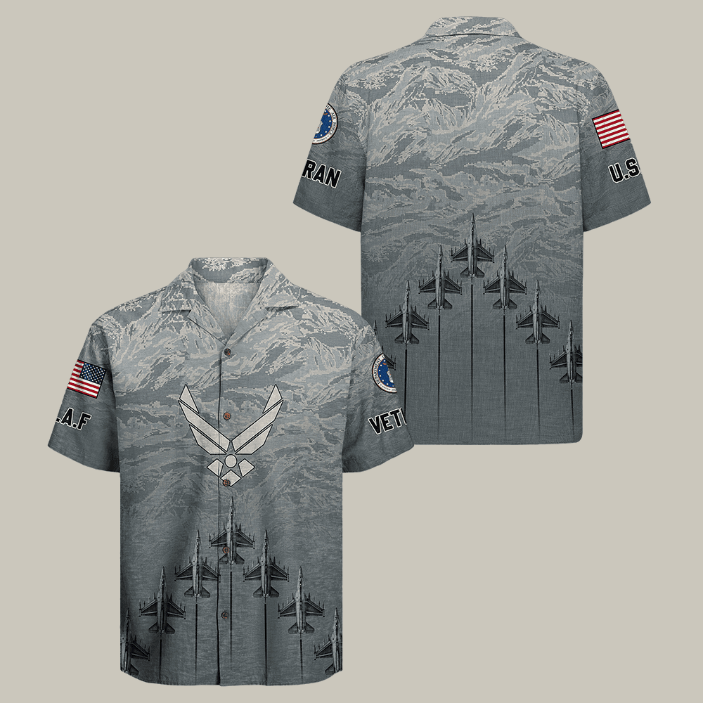 US Air Force Hawaiian Shirt Air Force Veteran Clothes Best Gift For Husband