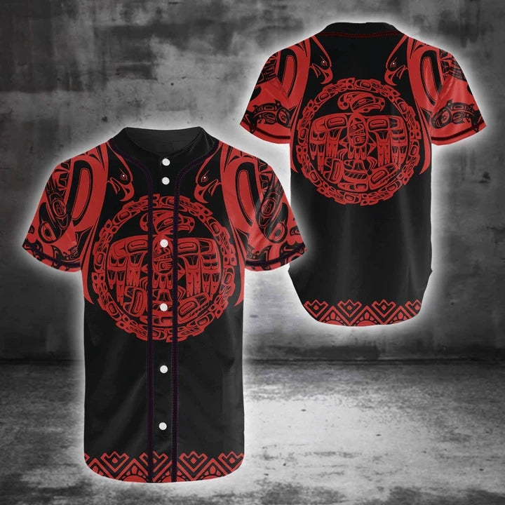 Thunderbird Northwest Pacific Style Hawaii Shirt Native American Haida Art Tattoo Clothing